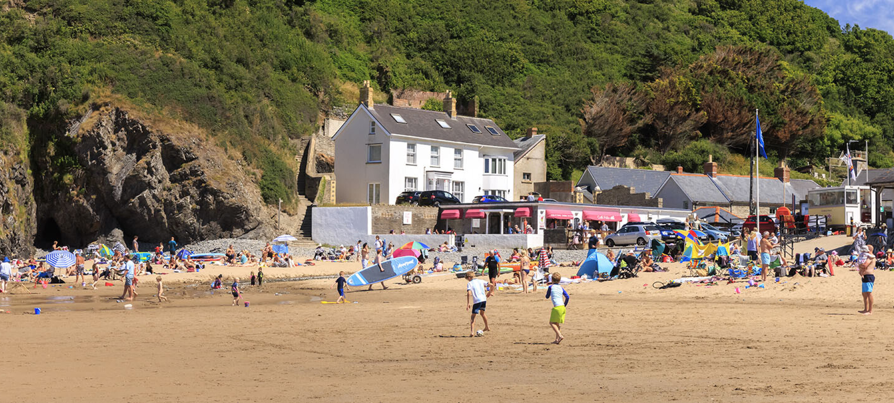 The beach at Llangrannog